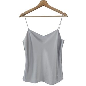 Theory Silver Shiny Business Career Tank Top